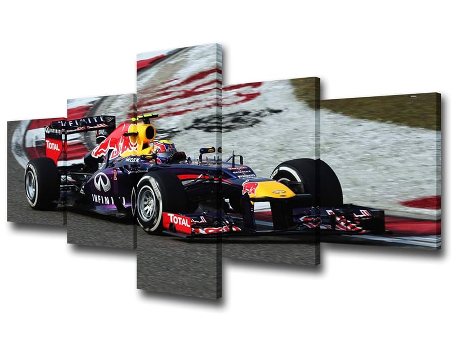 Amazon.co.jp: Red Bull F1 レーシングカー 黒と白のポスター